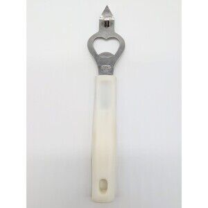 Vintage Rowoco Stainless Steel Bottle Opener Korea Church Key Can Piercer